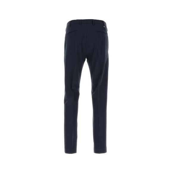 Pt Torino Men Dark Blue Stretch Wool Pant - Picture 2 of 2